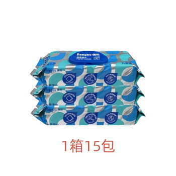 德佑厨房湿巾 60片*1箱共15包【油污克星 一次性】