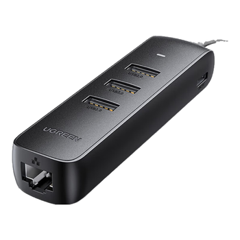 绿联USB转百兆网口扩展坞分线器 外置有线网卡网线转接头 适用笔记本台式电脑拓展HUB集线器RJ45转换器