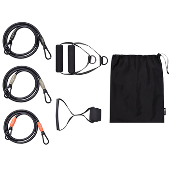 Keep多功能弹力带男弹力绳拉力绳套组60磅拉力器开背练背助力带