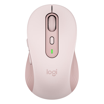 罗技(Logitech)M750M 通用版鼠标 无线鼠标 静音鼠标 对称鼠标 粉色 带Logi Bolt USB接收器
