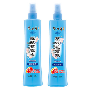 隆力奇 驱蚊花露水 清香喷雾型(BB版)195ml*2瓶 清凉舒缓止痒驱蚊液