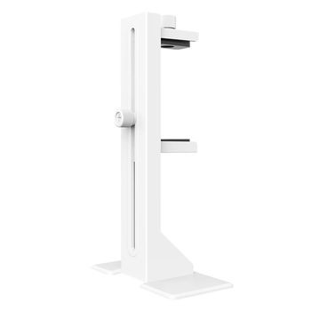 雷匠（RAYARTI）多功能磁吸显卡水平支架 白色（磁吸底座/带水平仪/SPCC铁材/减震脚垫/位置自由调节）