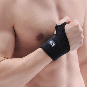 AQ护腕带运动加压吸汗护腕健身大拇指加压款5092SP黑色单只装均码