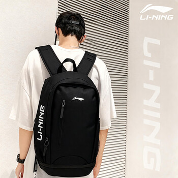 李宁（LI-NING）双肩包背包男女同款大容量初高中学生书包运动登山包旅行出差包
