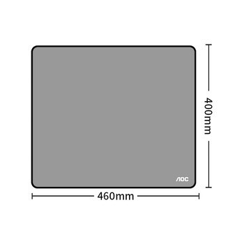 AOC全属性系列电竞游戏鼠标垫中小号460*400*4mm加厚锁边办公键盘电脑书桌垫M152/93灰色 AOC全属性系列电竞游戏鼠标垫中小号460*400*4mm加厚锁边办公键盘电脑书桌垫M152/93灰色