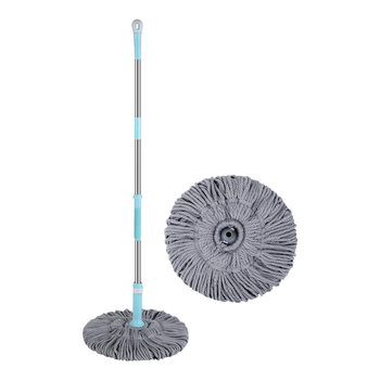 美丽雅拧水拖把40cm杆长125cm2拖头旋转免手洗吸水家用老式懒人地拖墩布