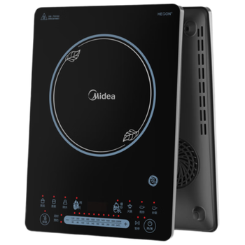 美的（Midea）家用电磁炉大火力隐藏风机4D防水匀火智能火锅2200W猛火电磁灶CCL2203【配汤锅+炒锅】