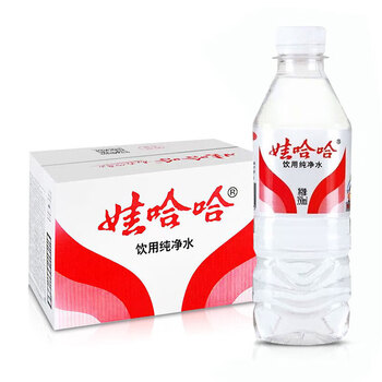 娃哈哈饮用水350ml*24瓶 天然泉水纯净水小瓶便携会议室外出爬山便携 