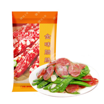 edo pack 皇上皇 金味腊肠 380g 袋装 广式腊肉腊味 广东土特产6分瘦