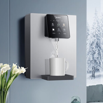 美的（Midea）全通量壁挂式管线机冰热型净水器伴侣六档控温定量取水炫彩大屏APP实时监管 MG249-D