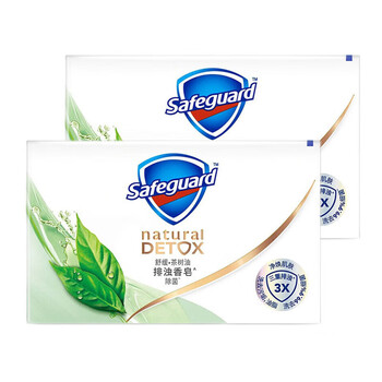 舒肤佳 香皂 舒缓茶树油深层排浊肥皂108g*2（两块）