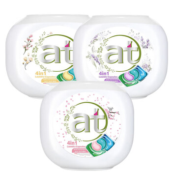 清可新4合1日本菁华洗衣凝珠洗衣液球 持久留香60粒 樱花+薰衣草+玫瑰