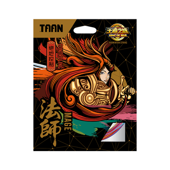 TAAN泰昂羽毛球线弹力炫音羽毛球拍线绳进攻王者系列 法师樱桃粉1条