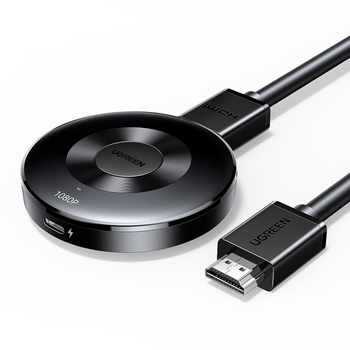 绿联手机无线投屏高清视频同屏器HDMI传输接收器适用苹果华为小米手机电脑接电视显示器投影仪55500