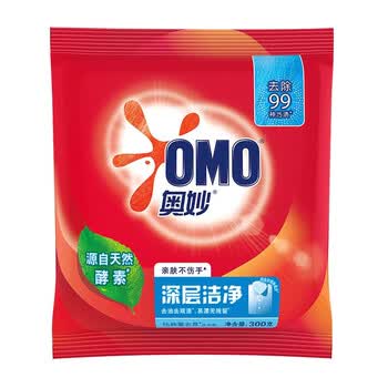 奥妙（OMO） 深层洁净洗衣粉300G*3袋 强效去污无残留
