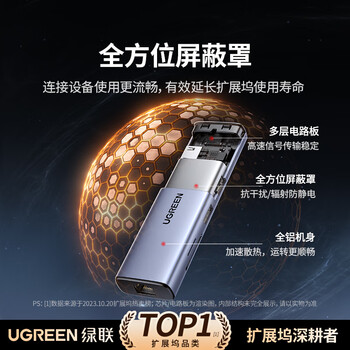 绿联Type-C扩展坞千兆网口拓展坞USB分线器雷电4转HDMI网线转接器4k高清适用华为苹果MacBook/Mac mini 绿联Type-C扩展坞千兆网口拓展坞USB分线器雷电4转HDMI网线转接器4k高清适用华为苹果MacBook/Mac mini