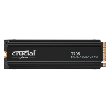 Crucial英睿达 美光T705 Pro 4TB SSD固态硬盘 M.2接口(NVMe PCIe5.0*4)读速14100MB/s 散热版台式机硬盘