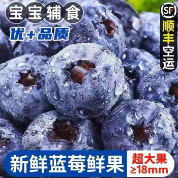 储褚【顺丰空运】云南蓝莓鲜果125g/盒精选大果当季新鲜时令水果 4盒装大果（单果15mm+)