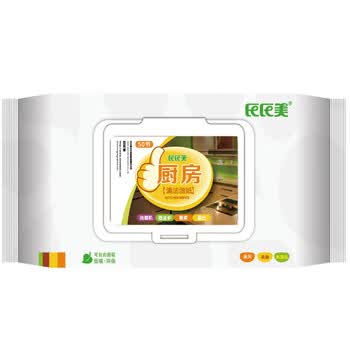 氏氏美（CICIM）厨房好帮手清洁湿纸 一次性免洗手湿巾 50片*3包