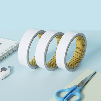 晨光双面胶高粘性棉纸胶带学生办公通用双面胶带开学必备AJD95747