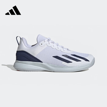 ADIDAS阿迪达斯网球鞋男子运动训练排球羽毛球鞋IF9113 白蓝 43 