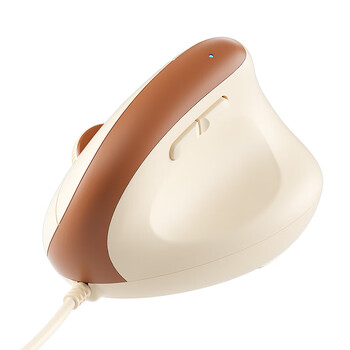B.O.W航世 M190U 人体工学有线鼠标 办公电脑垂直立握式鼠标 作图建模通用静音鼠标 奶咖色 B.O.W航世 M190U 人体工学有线鼠标 办公电脑垂直立握式鼠标 作图建模通用静音鼠标 奶咖色