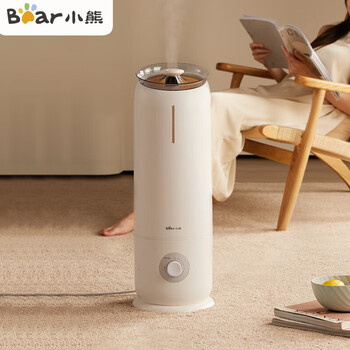 小熊小型便携加水加湿器 8L大容量落地式大雾量 母婴孕妇专用旋钮款 JSQ-P80C5机械款
