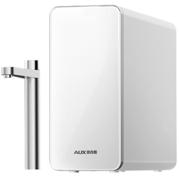 奥克斯（AUX）净水器直饮加热一体机家用自来水厨下式RO反渗透800G即热纯水机厨房母婴级净饮智能数显龙头K-D600