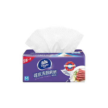 维达(Vinda)抽纸 可水洗厨房抽纸M码 60抽 6包*4提 共24包 V9801