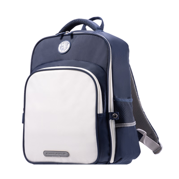 得力（deli）学院系列小学生学习套装 含简约时尚书包 超轻大容量双肩包全开式护脊减负背包 及笔袋补习袋 蓝色