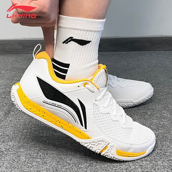 李宁（LI-NING）羽毛球鞋贴地飞行2LITE 标准白AYTT003-3 38