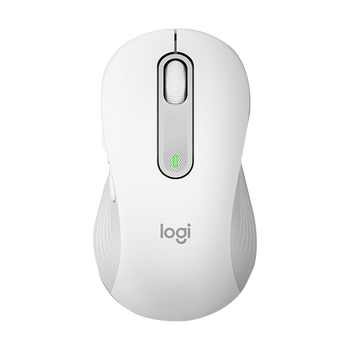 罗技（Logitech） M650无线蓝牙鼠标 办公蓝牙鼠标Mac苹果ipad鼠标人体工学 双模鼠标（中小手） 白M