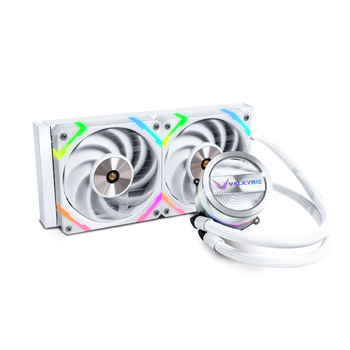 瓦尔基里(VALKYRIE）GL240W  VK 一体式CPU水冷散热器  多平台扣具 支持LGA1700 ARGB光效 铝质冷头