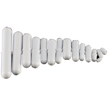 冰禹 BYlj-45 B型磁力搅拌子 PTFE转子四氟磁子 耐高温腐蚀聚四氟磁子 橄榄形圆柱形带箍 B8*30mm