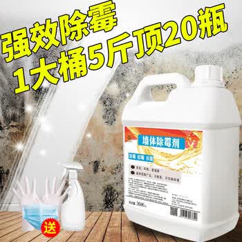 昊威白墙体除霉剂5斤 墙壁纸清除墙面霉菌防发霉去霉斑清洁神器防霉剂