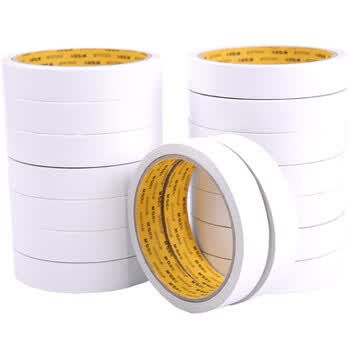 晨光（M&G）高粘性棉纸双面胶带18mm*10y办公用品AJD97350 16卷装
