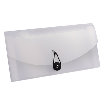 递乐 收据风琴包文件夹发票收纳夹文件袋多层大容量小号多功能装单据收纳袋 1508 透明白