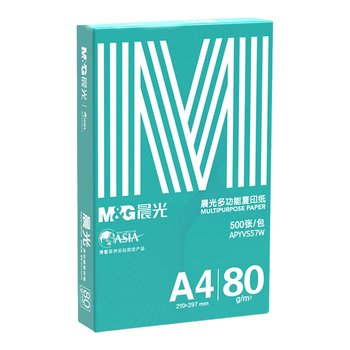 晨光（M&G）绿晨光 A4 80g 加厚多功能双面打印纸 高性价比复印纸 500张/包 单包装 APYVP57W