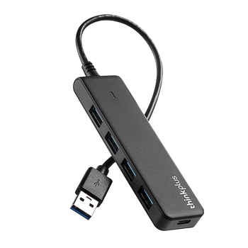 ThinkPad联想 USB分线器 3.0接口HUB转接头 笔记本扩展坞延长线 USB拓展坞 USB扩展转接器 LA04 1M