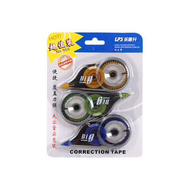 乐普升（LPS）修正带实惠装大容量涂改带隐形改正带开学季学生用初中生学习用品修改带顺滑复印无痕改错带965