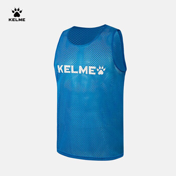 卡尔美（KELME）足球训练背心大网眼透气对抗组队坎肩分队服可定制 彩蓝白M