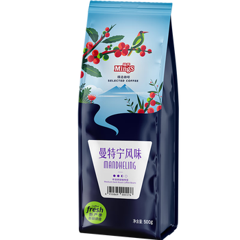 铭氏（Ming's）曼特宁风味咖啡豆500g精选阿拉比卡新鲜烘焙非速溶手冲拿铁黑咖啡