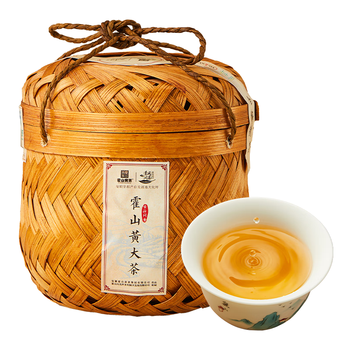 霍山黄茶黄茶大化坪金鸡山安徽霍山黄大茶特级180g竹篓装