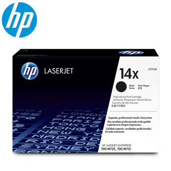 惠普(HP)硒鼓 CF214X(14X)高容黑色 适用打印机M712/M725/CF214X 黑色原装硒鼓 (约17500页)