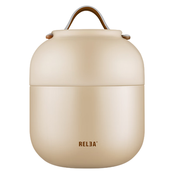物生物（RELEA）焖烧杯不锈钢大容量焖烧壶保温饭盒桶上班便携宿舍焖粥汤壶家居馆