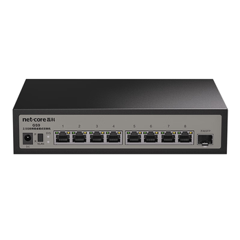 磊科（netcore）GS9 9口企业级交换机8个2.5G电口+1个万兆SFP光口 支持向下兼容1G光电模块 千兆网络分线器
