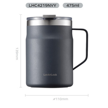 乐扣乐扣（LOCK&LOCK） 遇见咖啡杯保温保冷桌面杯男女办公水杯子475ML蓝色LHC4219NVY