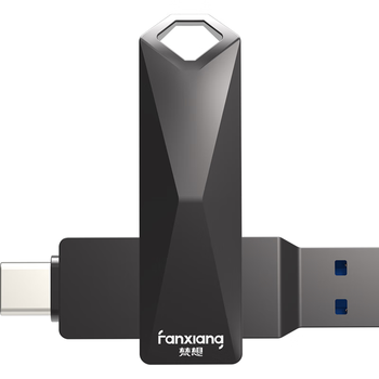 梵想(FANXIANG)64GB USB3.2 Type-C 双接口高速U盘 F379Pro 350MB/s 车载商务学习手机电脑通用优盘