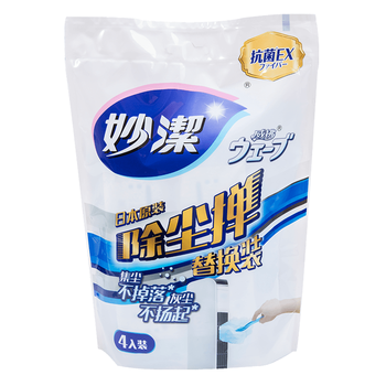 妙洁 除尘掸通用替换装4片装 静电除灰尘掸子