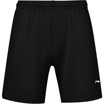 李宁（LI-NING）乒乓球运动短裤男女同款速干透气乒乓球服羽毛球短裤 黑色 M